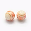 Feng Shui Opaque Spray Painted Glass Beads LAMP-P050-B01-8mm-2