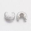 Brass Crimp Beads Covers KK-G015-S-2