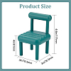 DELORIGIN 5 Sets 5 Colors Plastic Mini Chair Shape Cell Phone Stand AJEW-DR0001-04-2