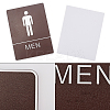 Acrylic Bathroom Sign Stickers DIY-GF0002-48-4