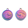 Ion Plating(IP) 201 Stainless Steel Pendants STAS-N098-248M-1