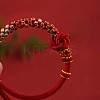 Hand-knitted Polyester and Wax Cope Braided Bracelets for Men Women FS-WG9D472-07-2