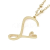 304 Stainless Steel Pendant Necklaces NJEW-H029-02G-S-1