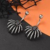 Spider 316 Surgical Stainless Steel Belly Button Rings EJEW-G416-06AS-1