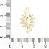 Brass Clear Cubic Zirconia Connector Charms KK-Z094-06G-04-3