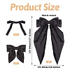 3Pcs 3 Styles Cloth Big Bowknot Hair Barrettes AJEW-TA0001-86-4