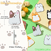 8Pcs 8 Styles Acrylic Brooches FIND-CJ0001-94-3