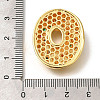 Brass Cubic Zirconia Pendants KK-M295-13G-O-3