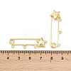 Star Brass Brooch Findings LS-KK-Z132-01G-02-3