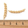 Brass Micro Pave Clear Cubic Zirconia Pendants KK-N254-116G-3
