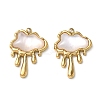 Natural Freshwater Shell Pendants X-STAS-G397-09G-01-1