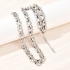 8MM 304 Stainless Steel Twisted Ring Link Chain Necklaces NJEW-Z105-04P-04-3