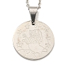 Non-Tarnish Constellation Pendant Necklaces NJEW-S422-04P-05-1