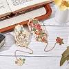 2Pcs 2 Styles Zinc Alloy Enamel Bookmarks AJEW-CP0003-98C-4