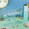 Coat Hanger Removable Acrylic Earring Displays EDIS-WH0041-02A-01-5