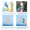 Waterproof PVC Colored Laser Stained Window Film Adhesive Stickers DIY-WH0256-077-3