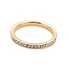 304 Stainless Steel Rhinestone Rings STAS-D178-02G-01-2