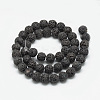 Natural Lava Rock Beads Strands G-S255-8mm-06-2