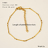 304 Stainless Steel Bar Link Chain Anklets FS-WG7E8C4-06-1