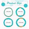 4Pcs 4 Style Acrylic Chunky Curved Tube Stretch Bracelet Sets BJEW-SW00074-07-7