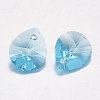 Faceted Glass Rhinestone Pendants RGLA-F053-E-202-2