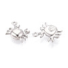 304 Stainless Steel Crab Charms X-STAS-T069-36P-2