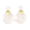 Natural Mixed Stone Perfume Bottle Pendants G-L623-13G-2