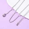 Brass Column Link Chain Necklaces MAK-L045-03P-2