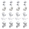 100Pcs 5 Style Tibetan Style Alloy Pendants PALLOY-SC0003-96-1
