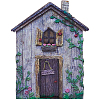 Wood Fairy Door for Garden Yard Tree Decoration AJEW-WH20002-58A-1