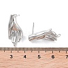 Brass Stud Earring Findings KK-E107-10P-3