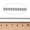 Tarnish Resistant 304 Stainless Steel Curb Chains STAS-M032-4mm-51P-3
