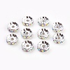 Brass Rhinestone Spacer Beads RB-A014-Z10mm-28S-1