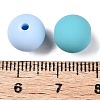 Rubberized Style Imitated Silicone Acrylic Beads MACR-T048-01C-12-3