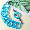 9Pcs Ring Food Grade Eco-Friendly Silicone Focal Beads JX895F-7