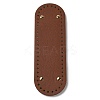 PU Leather Oval Long Bottom for Knitting Bag DIY-K079-01A-1