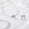Alloy Rhinestones Necklace and Earrings Sets SJEW-LP0001-48-3