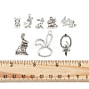 40Pcs 8 Style Tibetan Style Alloy Pendants TIBE-FP0001-16-3