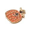 Thanksgiving Day Golden Tone Alloy Enamel Pendants ENAM-M002-01N-G-2