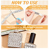 6 Yards 6 Style Hotfix Rhinestone DIY-CP0007-73-4