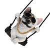 Cute Resin Swinging Bulldog Pendant Decorations LS-HJEW-A010-01B-2