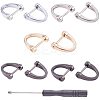 Alloy D-Ring Shackles Clasps PALLOY-PH0005-82-1