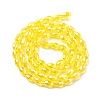Transparent Electroplate Glass Beads Strands EGLA-A037-T6x8mm-B07-2