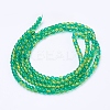 Spray Painted Crackle Glass Beads Strands X-CCG-Q002-4mm-07-3