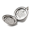316 Stainless Steel Locket Pendants STAS-C123-04B-P-2
