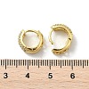 Brass Micro Pave Cubic Zirconia Hoop Earrings LS-EJEW-D311-078G-5