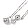 Brass Pendant Necklaces NJEW-G089-15E-P-1