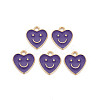 Alloy Enamel Charms ENAM-T016-12H-RS-1