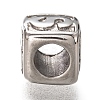 Tarnish Resistant 304 Stainless Steel European Beads OPDL-L020-001S-2