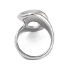 Ion Plating(IP) 304 Stainless Steel Rings for Women RJEW-K270-03B-P-3